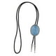 thumbnail image 2 of Moda Bolo Tie Collar Colgante Ajustable Casual Joyería PU Cuero Cuerda Azul, 2 of 5