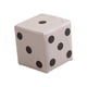 thumbnail image 2 of Dice Cube Taburete Otomano Con Dados Cúbicos Para Pies, Para Sofá, Mesita De Noche, Sala De Juegos, Tela Blanca S, 2 of 5