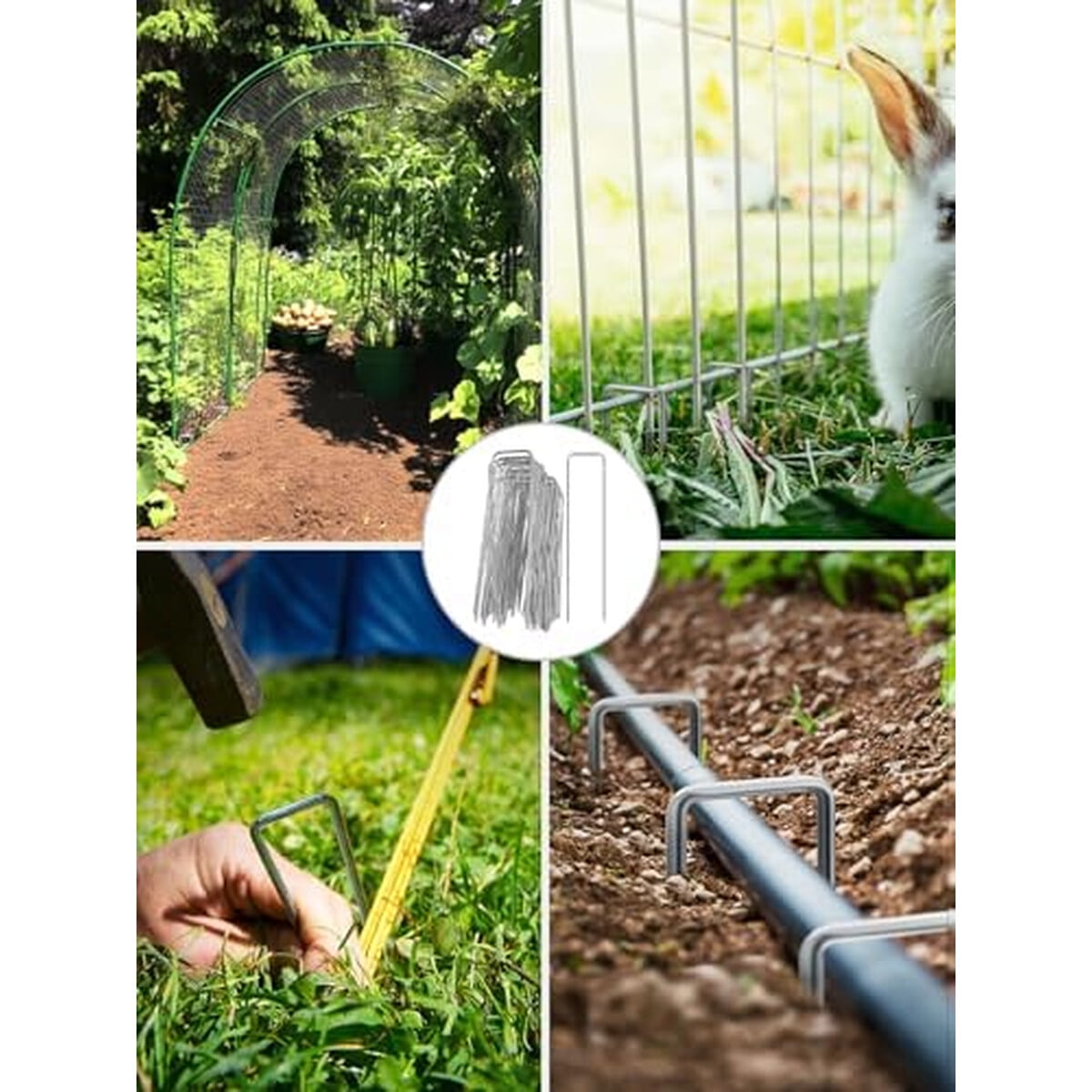 Estacas Jardan Growneer 15cm Acero Galvanizado Pack 100