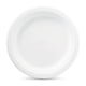 thumbnail image 2 of Platos de fibra Chinet Classic White blancos de 22 cm, 100 unidades, 2 of 6
