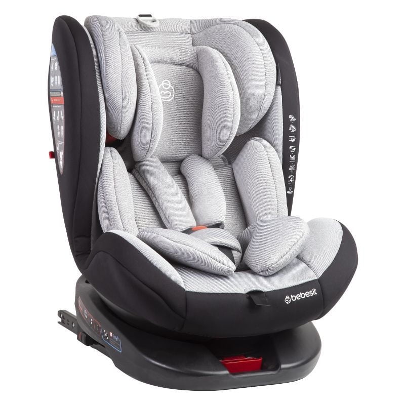 Bebesit - Silla De Auto 360 Saturn Lg Isofix Gris