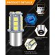 thumbnail image 3 of Bombilla LED Qoope 1157 blanca 6000 K 12 V DC 1,3 W (paquete de 10), 3 of 7