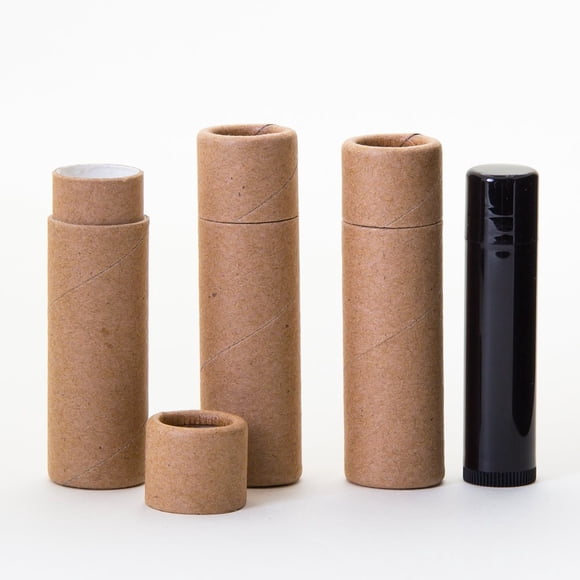 Tubos de papel kraft para bálsamo labial KJ's Krafts – Pack de 100 unidades de 9 ml