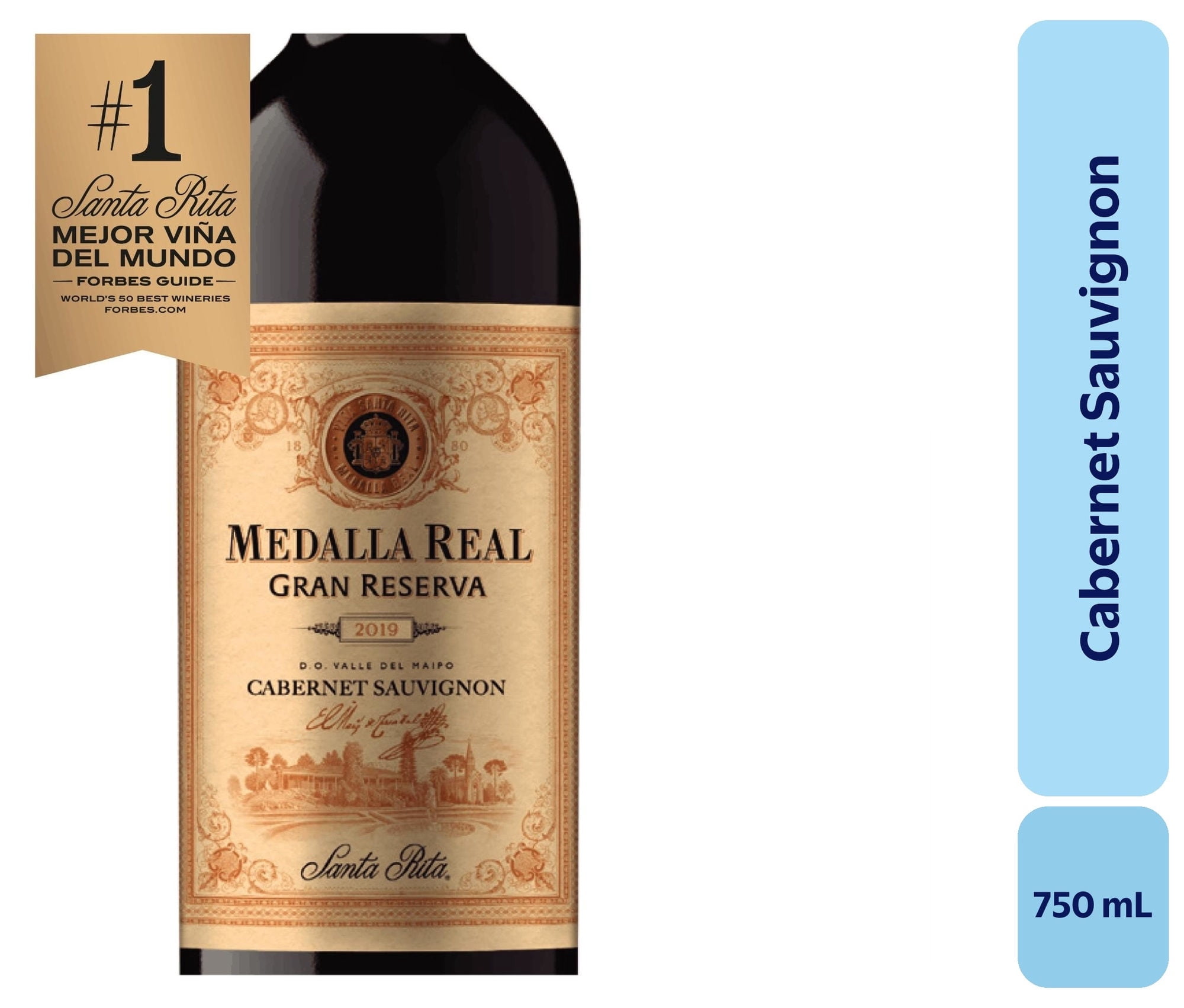 Vino Cabernet Sauvignon Botella 750 mL Medalla Real