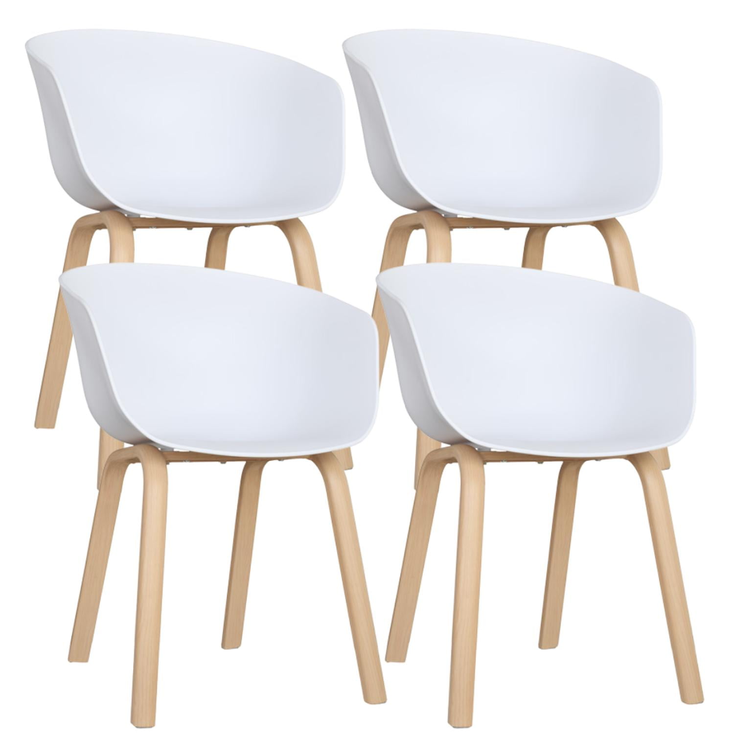 Pandalino - Pack 4 Butacas Sitiales Blancas Casper | Máxima Resistencia Blanco