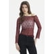 thumbnail image 1 of Polera Mujer Hombro Asimétrico Vino, 1 of 4