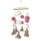 thumbnail image 3 of Cuna De Bebé, Juguetes Móviles, Accesorios De Fotografía, Decoración De Cama Infantil, Blanco Y Rosa, 3 of 5