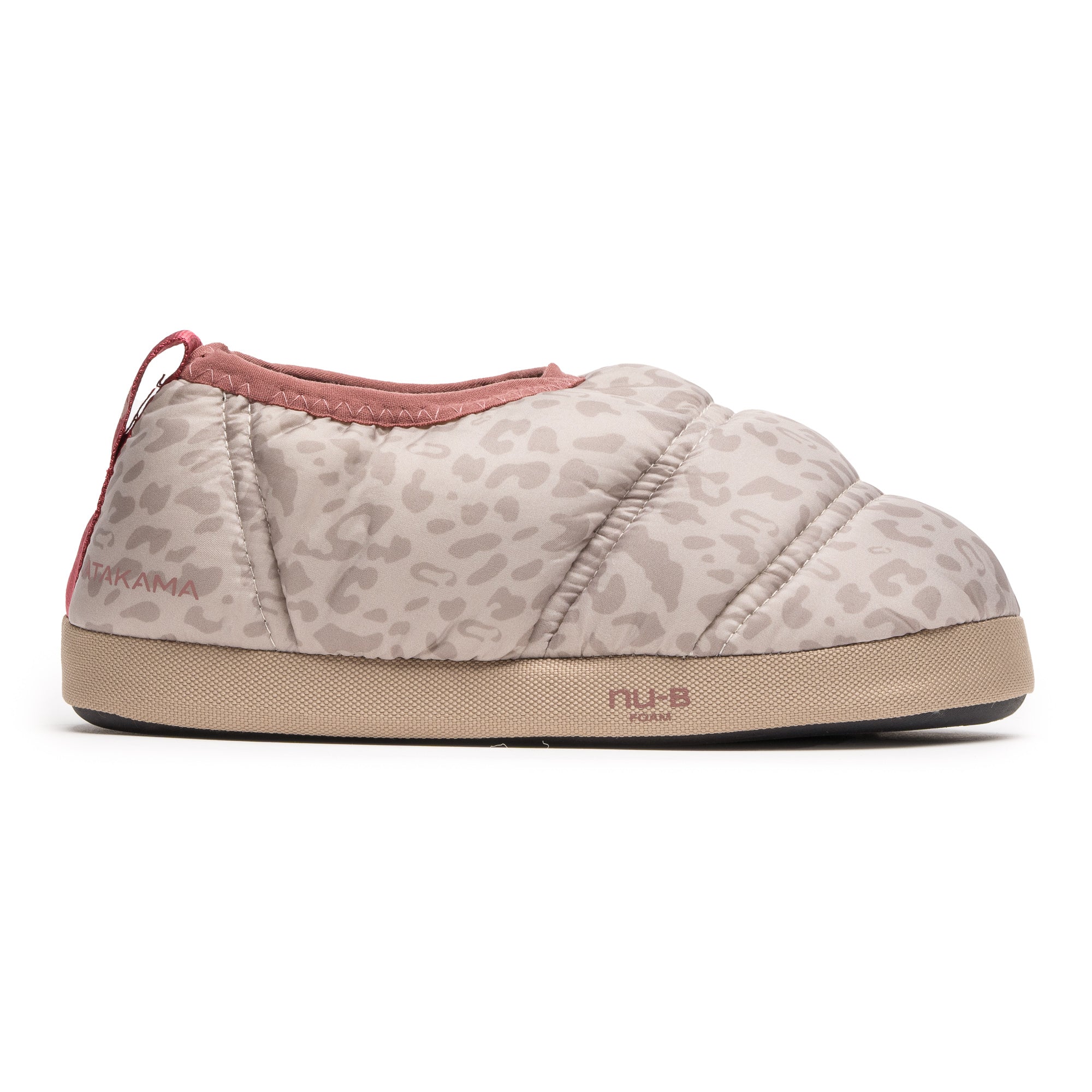 Pantufla Térmica Futaleufú Niño Beige Animal Print Atakama Outdoor
