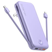 Cargador Portátil Nusyddy 12000 Mah Con Cable Y Enchufe Integrados