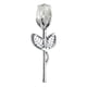 thumbnail image 4 of Rosa De Cristal, Regalo De Flores, Regalo De Boda, Navidad, Romántico, Para Mujer, Su Abuela, Plata, Blanco, 4 of 5