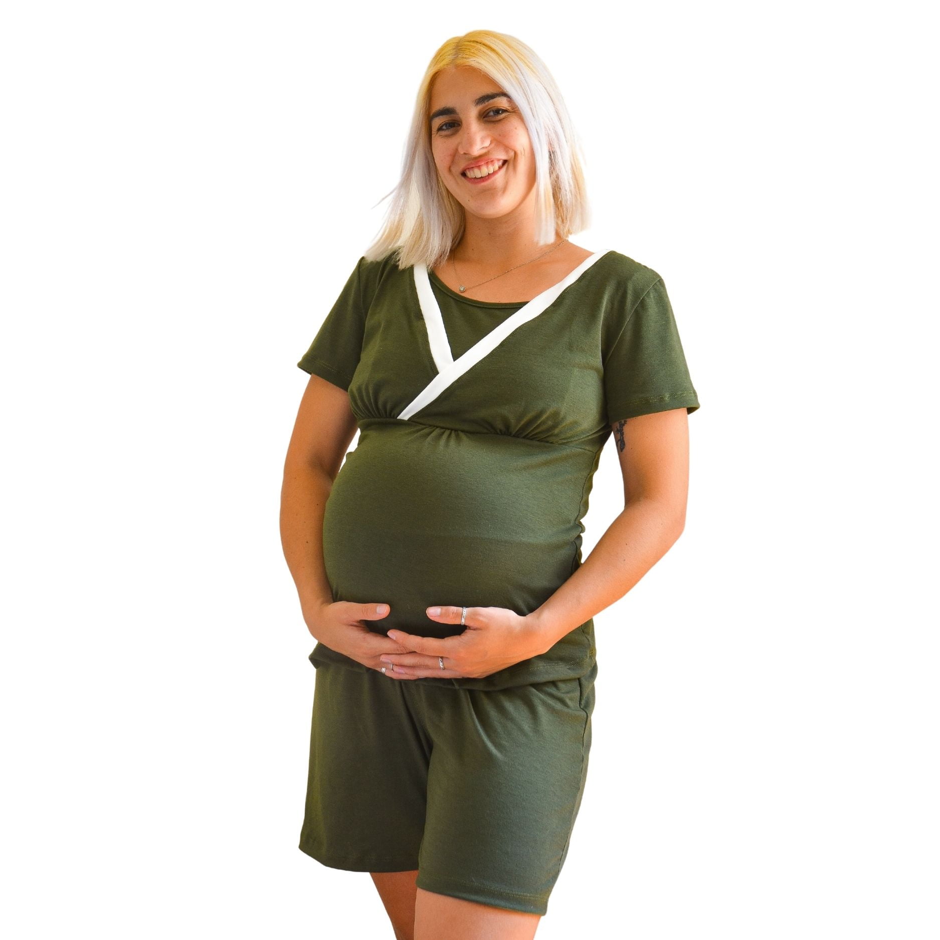 Pijama Maternal y Lactancia Oliva L Lider