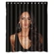 thumbnail image 1 of Cortina de ducha Megan Fox Dark Cute Kiss con ganchos (60 x 72 pulgadas), 1 of 3