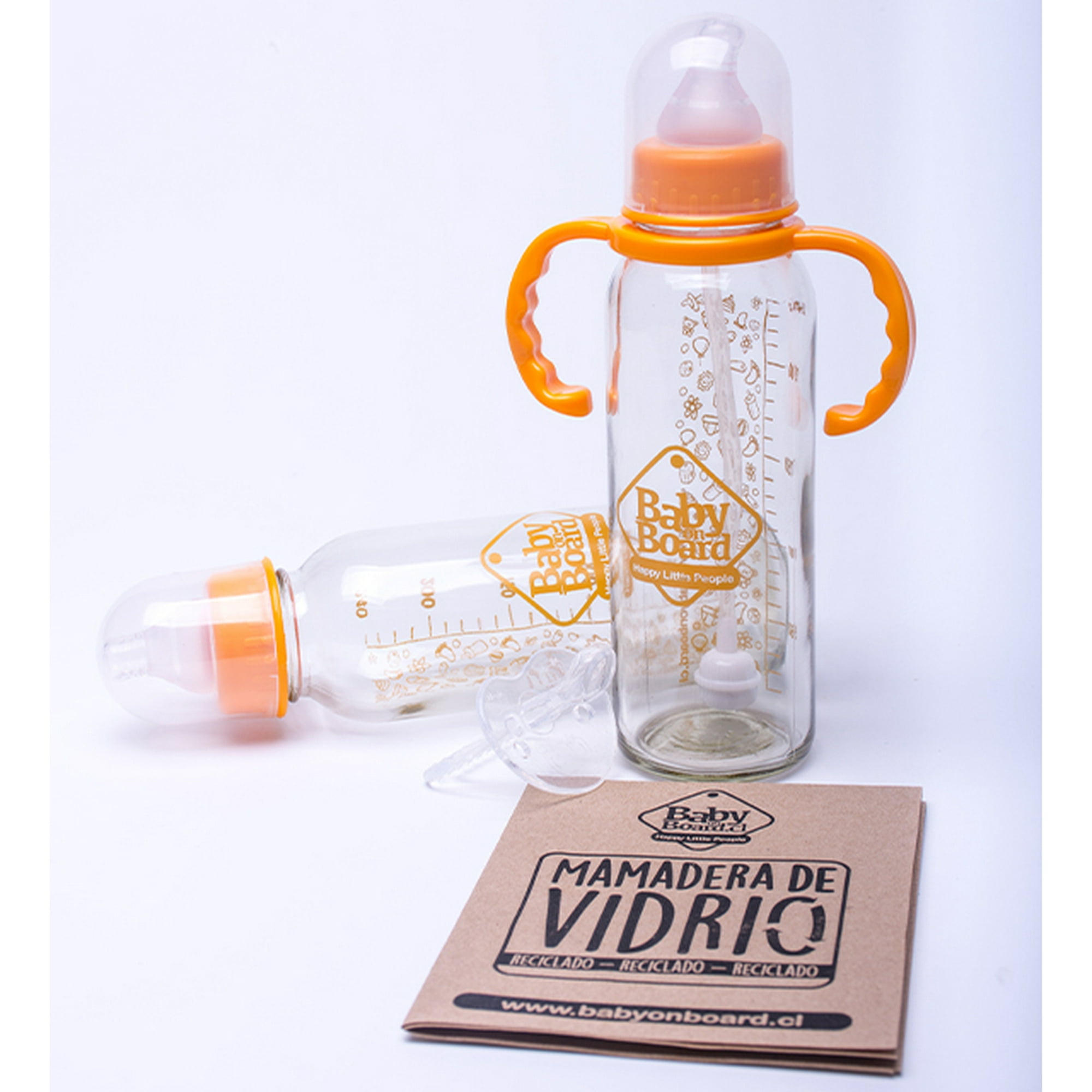 Babyonboard - Mamadera Vidrio - Pack 2