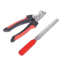 Genérico - Corta Uñas Para Perros Gatos Mascotas Tipo Alicate + Lima