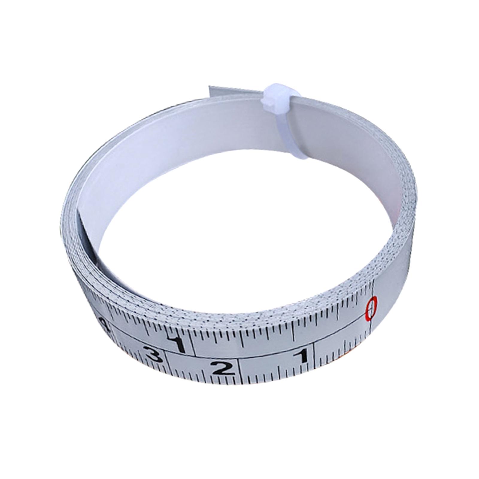 Ioensy - Cinta Métrica De Metal Con Respaldo Adhesivo Regla De Banco De Trabajo Para Artes Y Manualidades 2M R A L