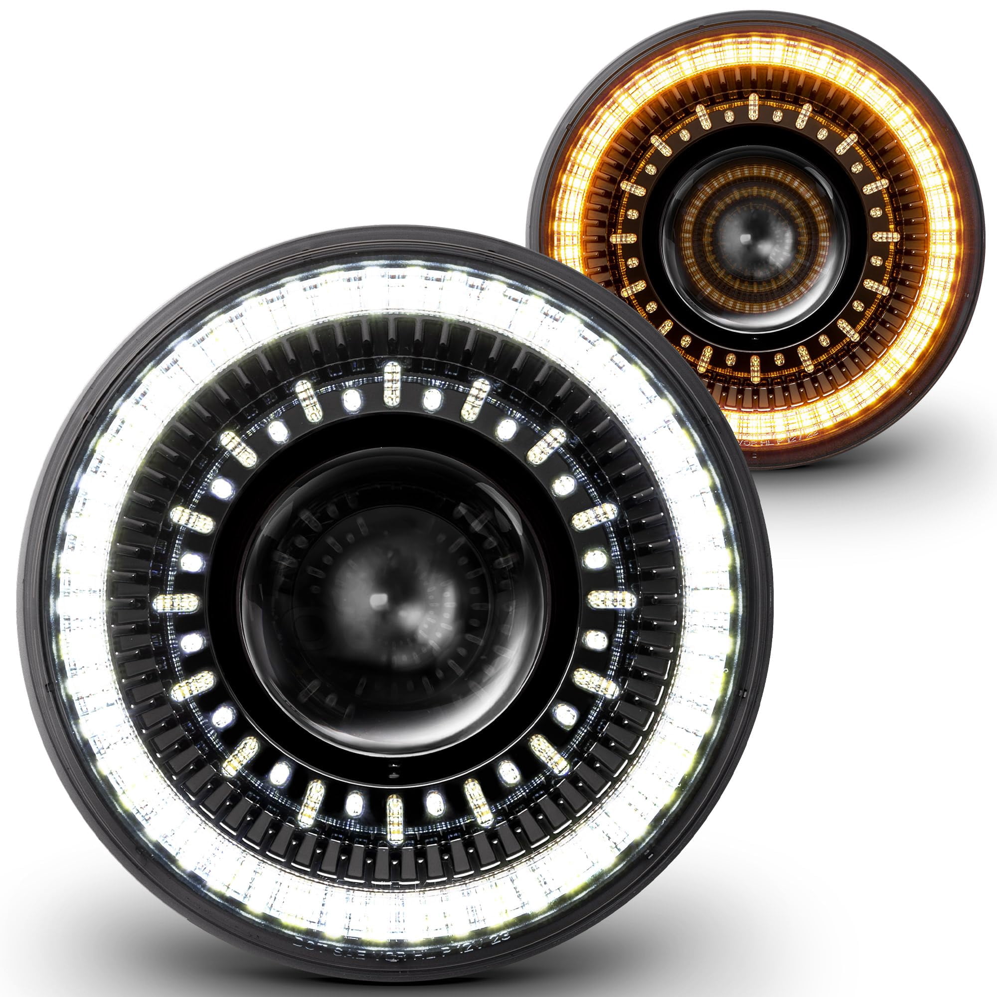Online Led Store - Faros Delanteros Redondos Led Halo Drl De 7" Modelo H6024 De La Tienda Online