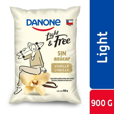 Yoghurt Light & Free Sabor Vainilla Bolsa 900 Gr Danone