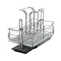 Organizador Bajo Lavaplatos Extensible 35 Cm Hbt Cromado