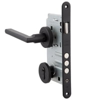 Poli - Cerradura Embutida Milano Black B60 Acceso 1/2