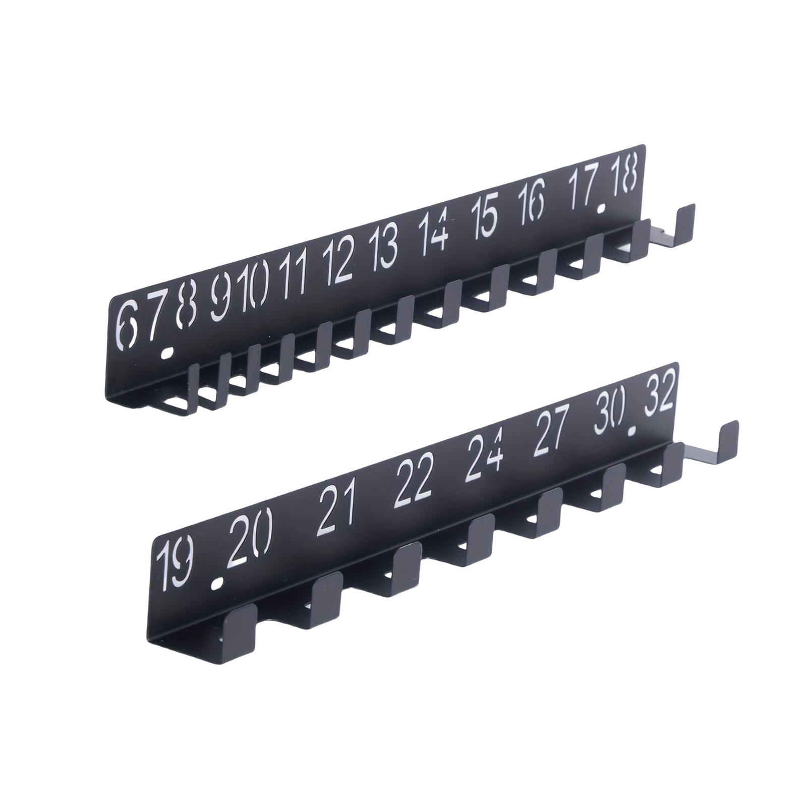 Magideal - Organizador De Llaves De Pared De 2 Piezas, Organizador De Herramientas De Hierro, Colgador De Llaves De Pared, Soporte De Almacenamiento Para Garaje,