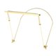 thumbnail image 2 of Soporte De Armónica Soporte De Cuello Profesional Ajustable Dorado Para 24 Agujeros, 2 of 5