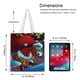 thumbnail image 5 of Christmas: Welcome to Whoville Bolso de tela con estampado de lienzo para mujer, bolsa de compras reutilizable y estética, con cremallera interior, regalo para mujer, 35 × 40 cm., 5 of 6