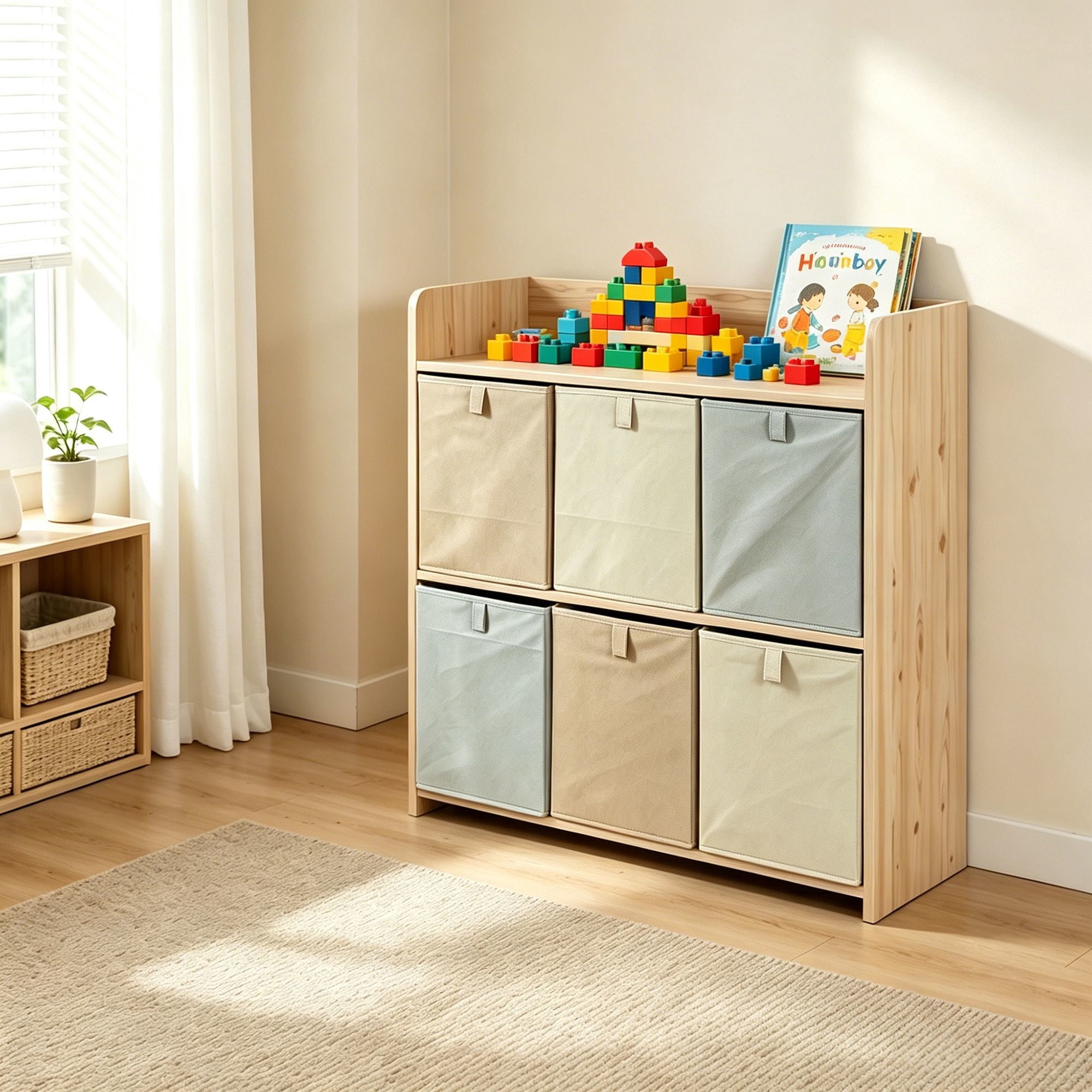 Organizador infantil 6 cajas Multicolor