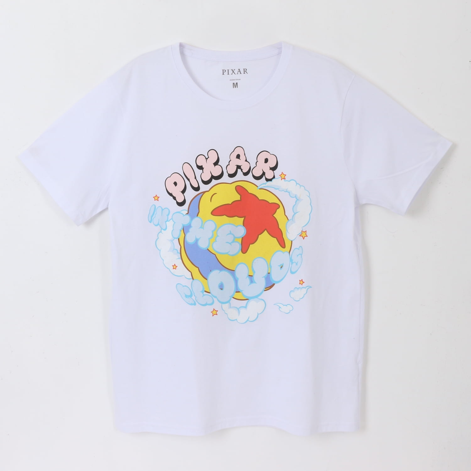 Polera Manga Corta Adulto Blanco Pelota Pixar Disney
