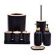 thumbnail image 3 of Juego De Accesorios De Baño, Jabonera, Soporte Para Cepillo De Dientes Para Fregadero De Tocador De Cocina, Color Negro, 3 of 5