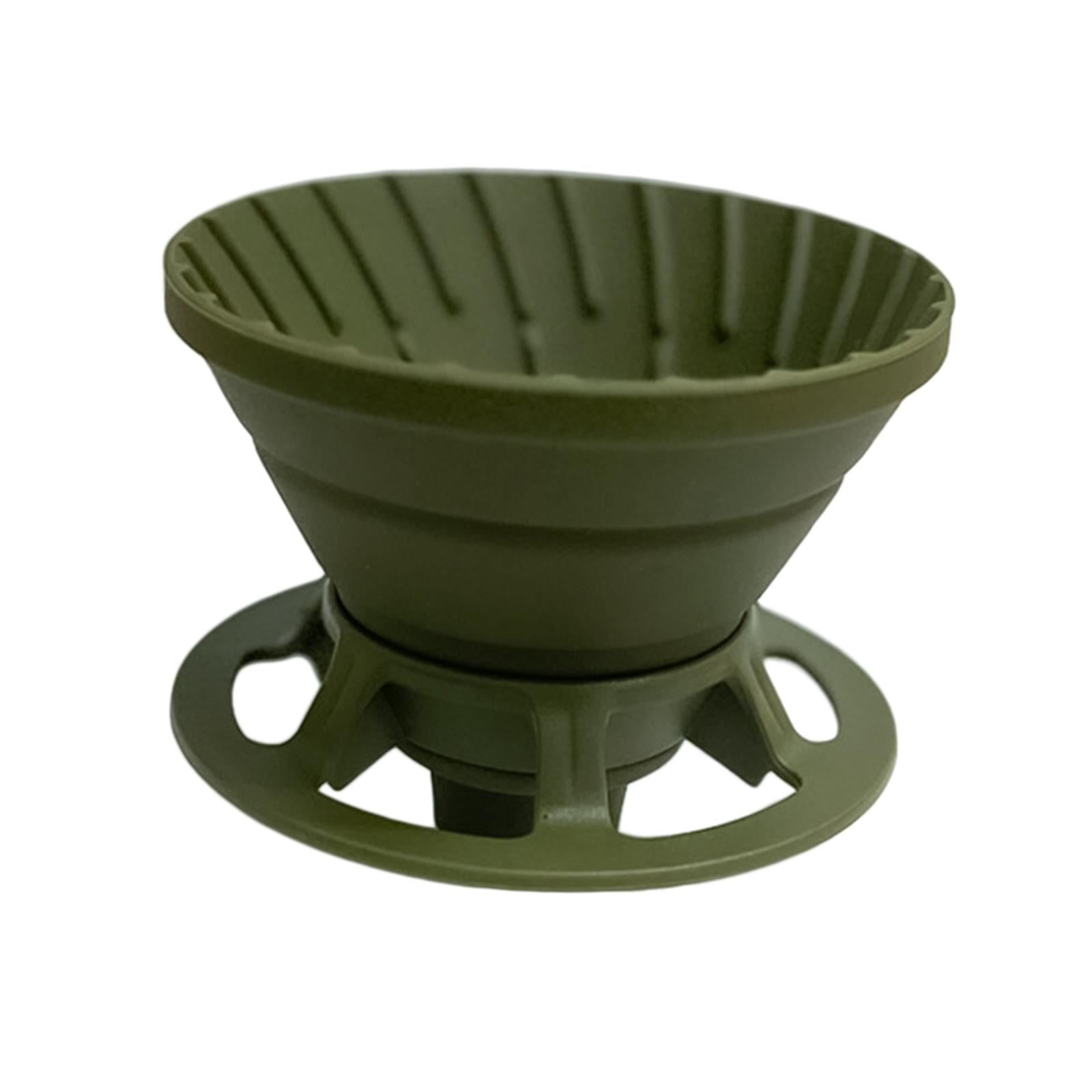 Bothyi - Taza De Filtro De Café Plegable Con Gotero De Café Reutilizable Para Viajes En Casa Al Aire Libre Verde