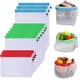 thumbnail image 1 of Bolsas de malla reutilizables para frutas y verduras (12 unidades), transparentes, con cordón, para guardar juguetes, frutas y verduras., 1 of 7