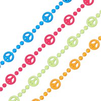 Collar Blinkee Con El Signo De La Paz, Varios Paquetes De 12