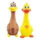 thumbnail image 4 of 2 Piezas De Pollo De Goma Que Grita Y Estridente Para Cachorros Masticables De Color Amarillo Y Marrón, 4 of 5