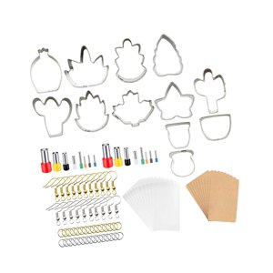 Magideal - Cortadores De Arcilla Polimérica Para Hacer Pendientes, Juego De Cortadores De Arcilla De 128 Piezas Con 12 Formas De Herramientas De Corte De Arcilla