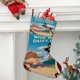 thumbnail image 2 of Pato Lucas Tema: Calcetines de Navidad, fino lino blanco para colgar en escaleras y chimenea, decoración navideña para el hogar, regalo de Navidad. 45cm × 32cm, 2 of 5