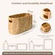 thumbnail image 3 of Cesta de mimbre de jacinto de agua KOKODO Home Project con asas, 3 of 6