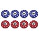 thumbnail image 1 of Set de 8 fichas para shuffleboard TORPSPORTS de 58 mm en azul y rojo, 1 of 6