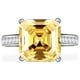 thumbnail image 2 of Anillos de Boda de Moissanita Corte Asscher de 5 Uds Color D Claridad VVS1 Anillos de Diamante para Mujer Anillos de Moissanita de Plata Esterlina S925 para Mujer con Certificado, 2 of 8