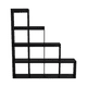 thumbnail image 3 of Biblioteca Escalera Modular Beijing Wengue 169,9x155,1x30 Cm, 3 of 14