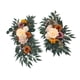 thumbnail image 1 of 2 Piezas Guirnalda para Arco de Boda Flores Artificiales Arreglo de Rosas de Seda Decoración de Centro de Mesa Adecuada para Ceremonias Recepciones Fo Marrón, 1 of 5