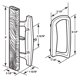 thumbnail image 2 of Manija Reversible de Mortaja para Puerta Corrediza de Patio HauSun Blanca, 2 of 6