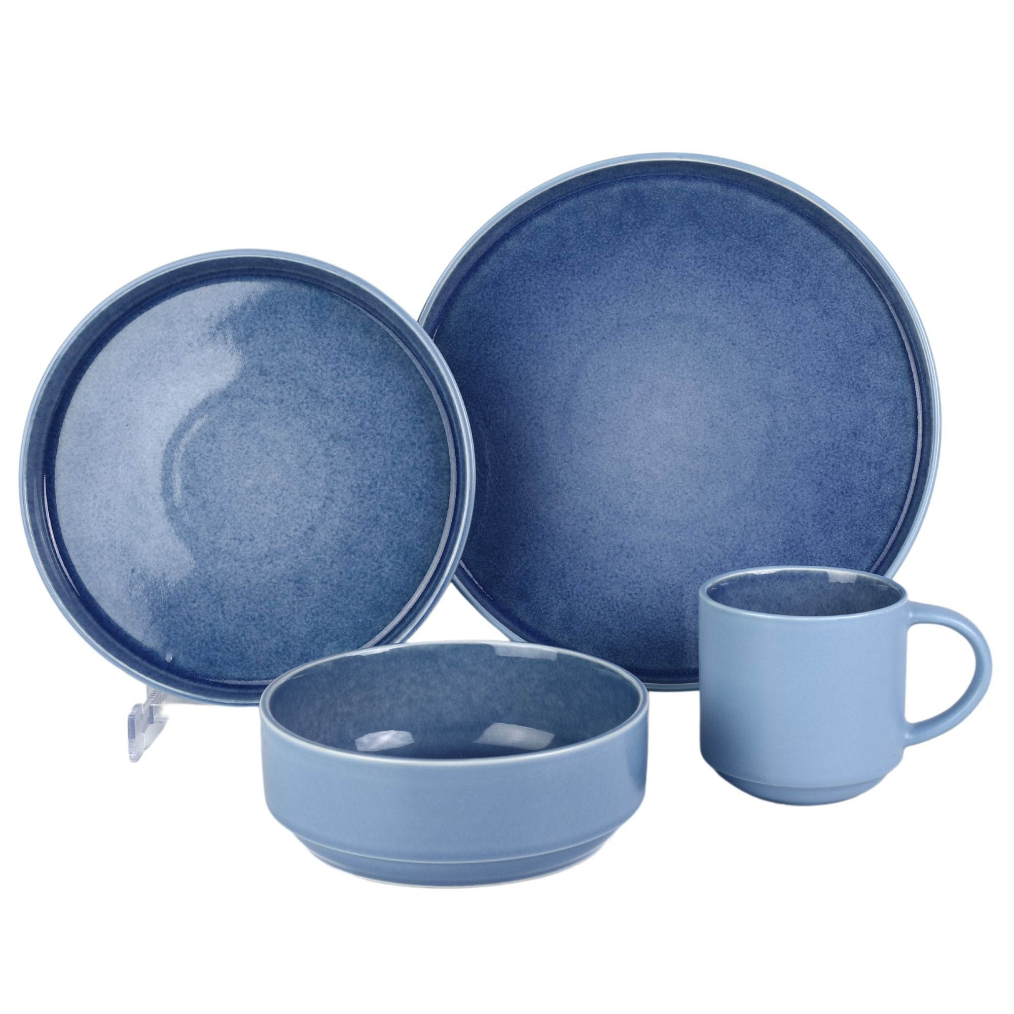 Decoexpress - Juego De Loza 24 Piezas Vajilla Cerámica Santorini