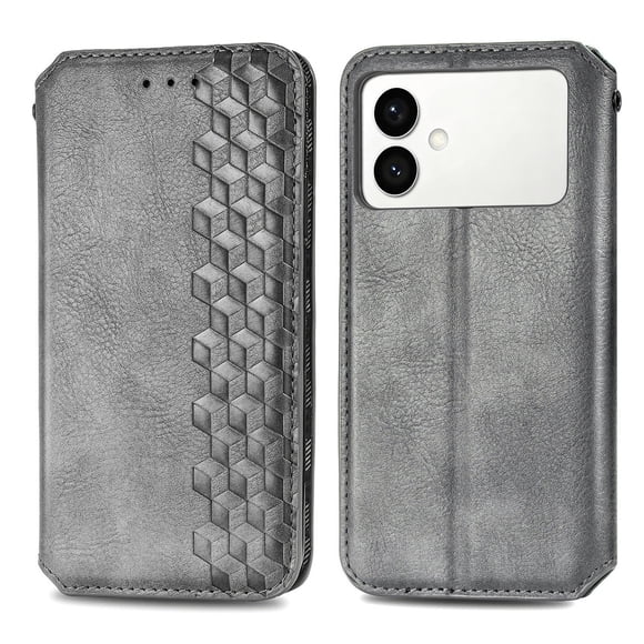 FOXDOCK Funda para Samsung Galaxy S26 Edge | Soporte Ajustable y Billetera Integrada-gris