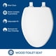 thumbnail image 2 of Asiento de inodoro Bemis Ashland Modern Wood Slow Close White, 2 of 8