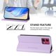 thumbnail image 3 of Funda Billetera con Soporte para Motorola Moto G84 5G Bloqueo RFID Plegable Morado claro, 3 of 5