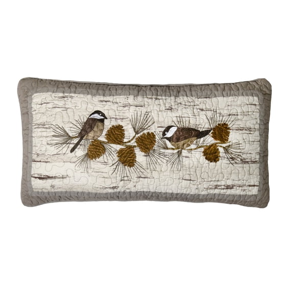 Almohada Donna Sharp Birch Forest Lodge, 28 cm x 56 cm, algodón