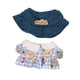 thumbnail image 2 of Figura De Peluche Con Forma De Vestido, Traje, Sombrero, Accesorio Para Fotos, Disfraces Para Muñeca De 6,69 Pulgadas, Color Azul, 2 of 3