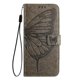 thumbnail image 1 of Funda cartera mariposa para Samsung Galaxy A16 4G con soporte y ranuras para tarjetas Gris, 1 of 5
