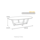 thumbnail image 2 of Mesa de Centro Oval 120x68cm - Blanco, 2 of 3