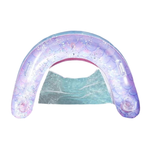 Sofá acuático flotadores de piscina malla tamaño adulto PVC fácil de almacenar piscina salón inflable juguetes acuáticos para piscina verano mar playa Rosa